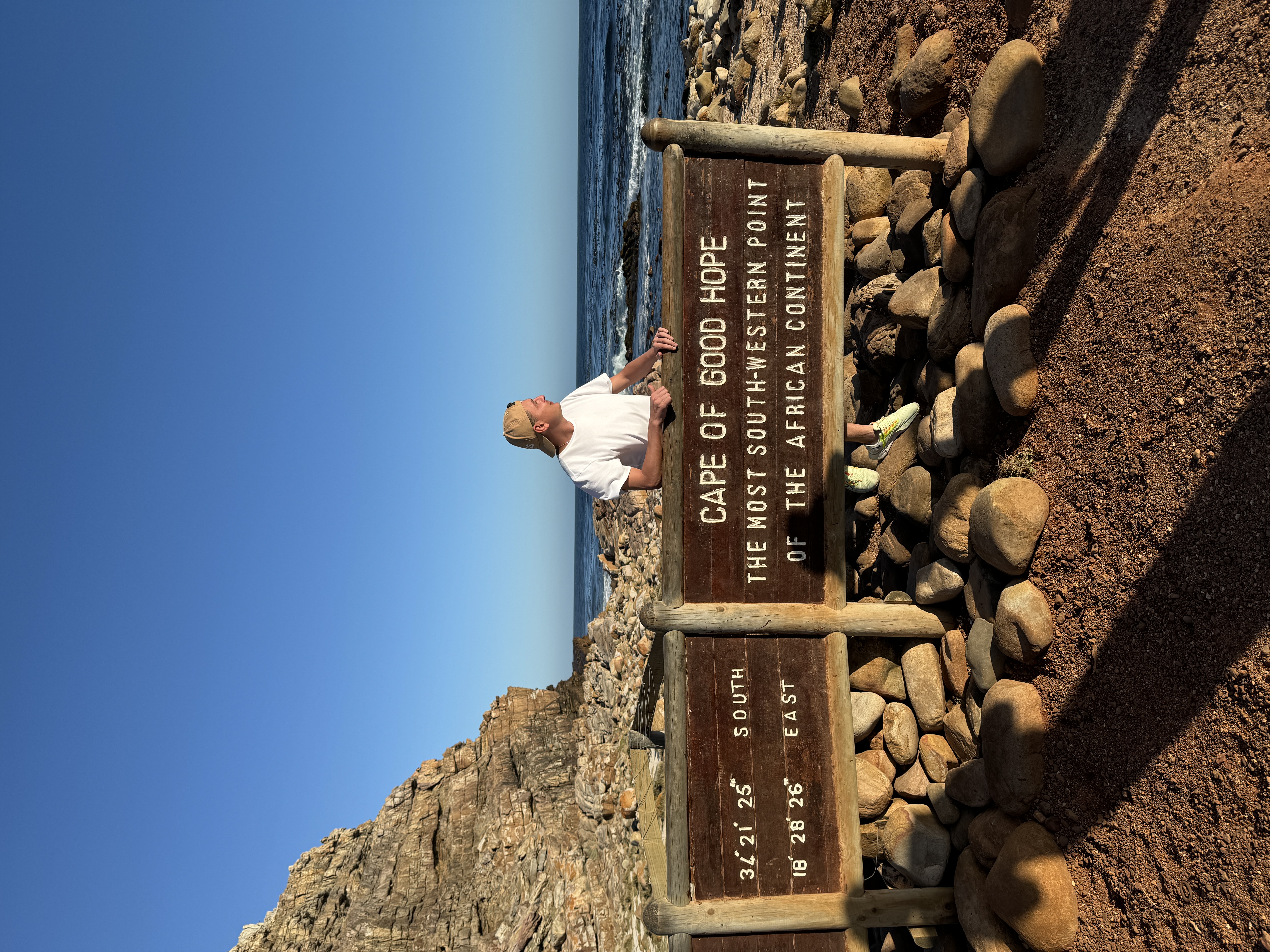 Cape of Good Hope kıyı manzarası ve kayalıklar